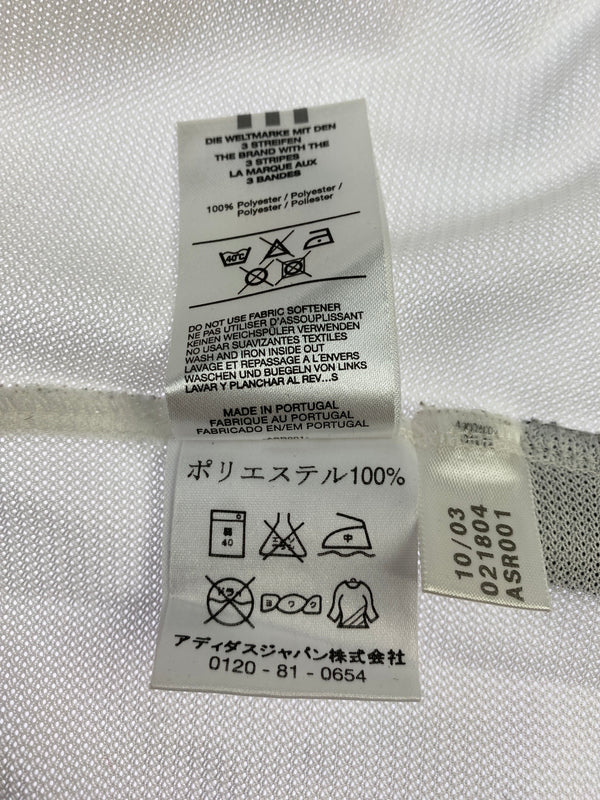 【中古品】【メンズ】 ADIDAS アディダス 2003-2004 レアル マドリード ベッカム ユニフォーム サッカー 半袖 ショートスリーブ 148-260822-hu-55-min サイズ：USA：XL カラー：ホワイト 万代Net店