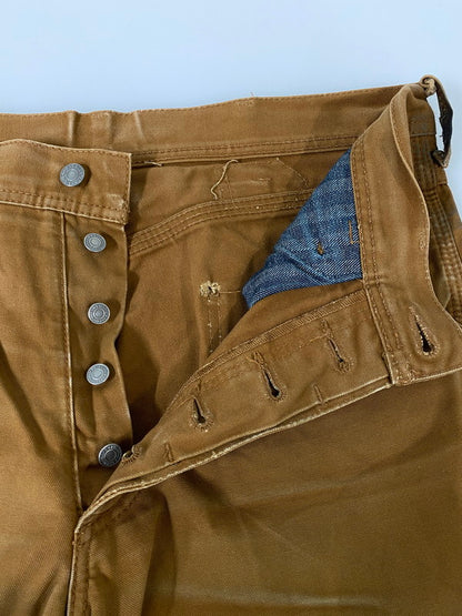 【中古品】【メンズ】 EIGHT-G エイトジー ペインターダックパンツ ボトムス 156-260821-hu-47-min サイズ：W36 L34 カラー：キャメル系 万代Net店