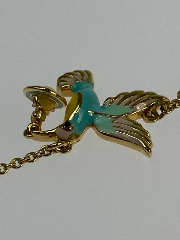 【中古品】【レディース】 VIVIENNE WESTWOOD ヴィヴィアンウエストウッド HUMMINGBIRD NECKLACE ネックレス アクセサリー 192-260821-hu-04-min カラー：ゴールド 万代Net店