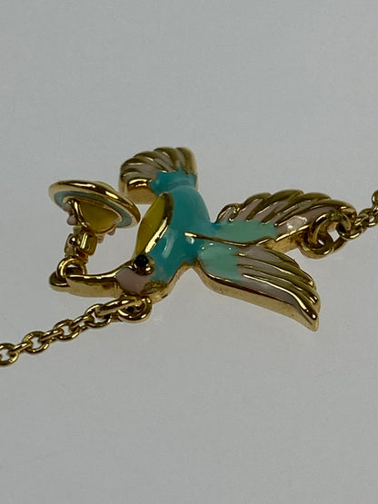 【中古品】【レディース】 VIVIENNE WESTWOOD ヴィヴィアンウエストウッド HUMMINGBIRD NECKLACE ネックレス アクセサリー 192-260821-hu-04-min カラー：ゴールド 万代Net店