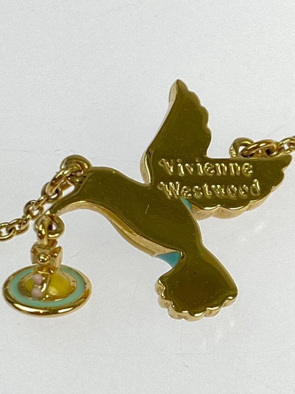 【中古品】【レディース】 VIVIENNE WESTWOOD ヴィヴィアンウエストウッド HUMMINGBIRD NECKLACE ネックレス アクセサリー 192-260821-hu-04-min カラー：ゴールド 万代Net店