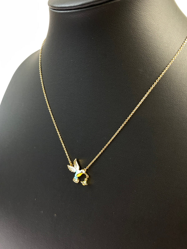 【中古品】【レディース】 VIVIENNE WESTWOOD ヴィヴィアンウエストウッド HUMMINGBIRD NECKLACE ネックレス アクセサリー 192-260821-hu-04-min カラー：ゴールド 万代Net店
