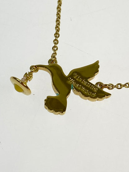 【中古品】【レディース】 VIVIENNE WESTWOOD ヴィヴィアンウエストウッド HUMMINGBIRD NECKLACE ネックレス アクセサリー 192-260821-hu-04-min カラー：ゴールド 万代Net店