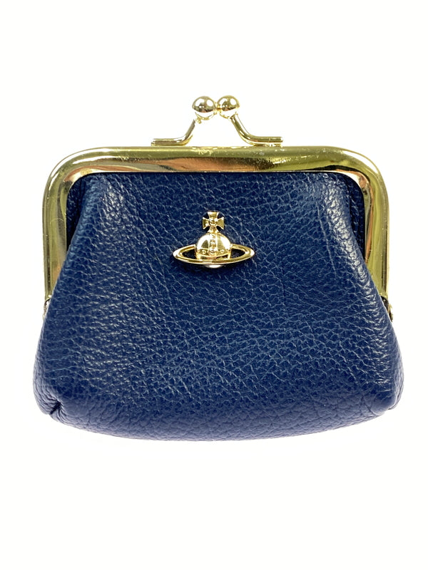 【中古品】【レディース】 VIVIENNE WESTWOOD ヴィヴィアンウエストウッド がま口 コインケース 財布 小物 201-260821-hu-12-min カラー：ブルー 万代Net店