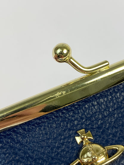 【中古品】【レディース】 VIVIENNE WESTWOOD ヴィヴィアンウエストウッド がま口 コインケース 財布 小物 201-260821-hu-12-min カラー：ブルー 万代Net店