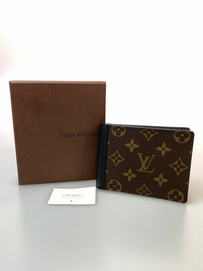 【現状渡し品】【メンズ/レディース】 LOUIS VUITTON ルイ・ヴィトン モノグラム マカサー ポルトフォイユ ミンドロ M60411 二つ折り財布 ウォレット 179-260820-em-34-min カラー：ブラウン系 万代Net店