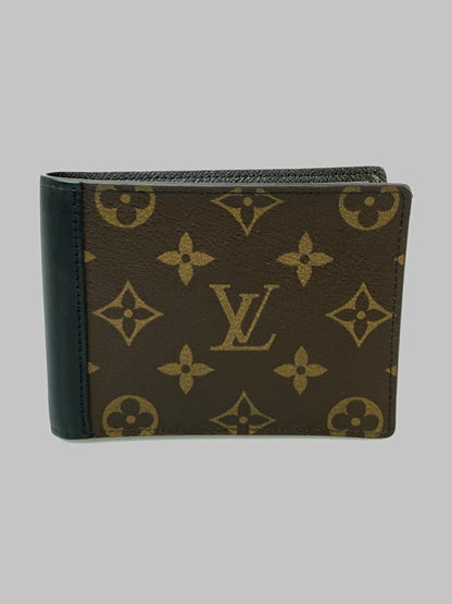 【現状渡し品】【メンズ/レディース】 LOUIS VUITTON ルイ・ヴィトン モノグラム マカサー ポルトフォイユ ミンドロ M60411 二つ折り財布 ウォレット 179-260820-em-34-min カラー：ブラウン系 万代Net店