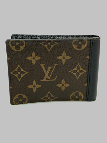 【現状渡し品】【メンズ/レディース】 LOUIS VUITTON ルイ・ヴィトン モノグラム マカサー ポルトフォイユ ミンドロ M60411 二つ折り財布 ウォレット 179-260820-em-34-min カラー：ブラウン系 万代Net店