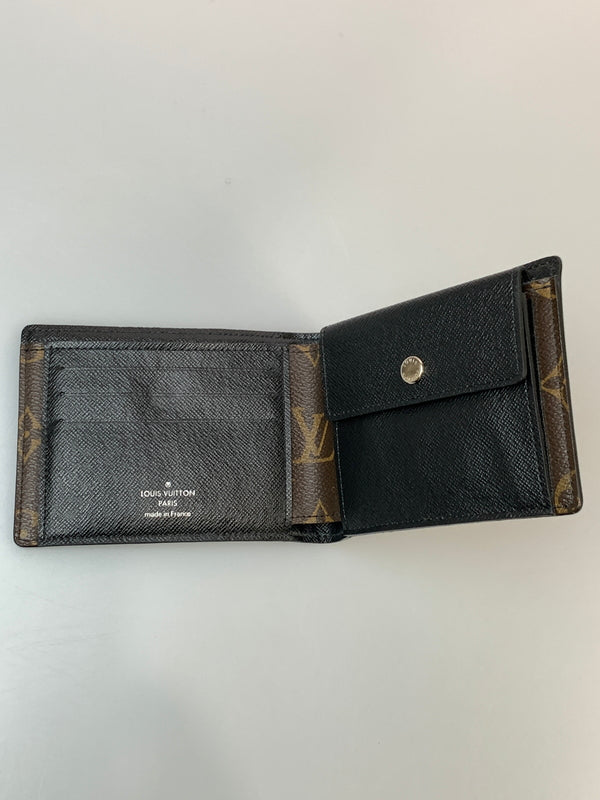【現状渡し品】【メンズ/レディース】 LOUIS VUITTON ルイ・ヴィトン モノグラム マカサー ポルトフォイユ ミンドロ M60411 二つ折り財布 ウォレット 179-260820-em-34-min カラー：ブラウン系 万代Net店