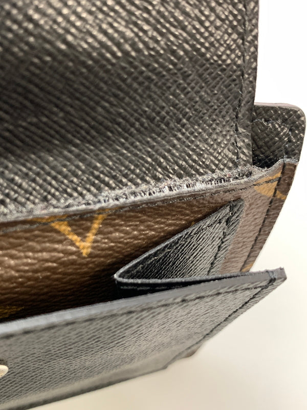 【現状渡し品】【メンズ/レディース】 LOUIS VUITTON ルイ・ヴィトン モノグラム マカサー ポルトフォイユ ミンドロ M60411 二つ折り財布 ウォレット 179-260820-em-34-min カラー：ブラウン系 万代Net店