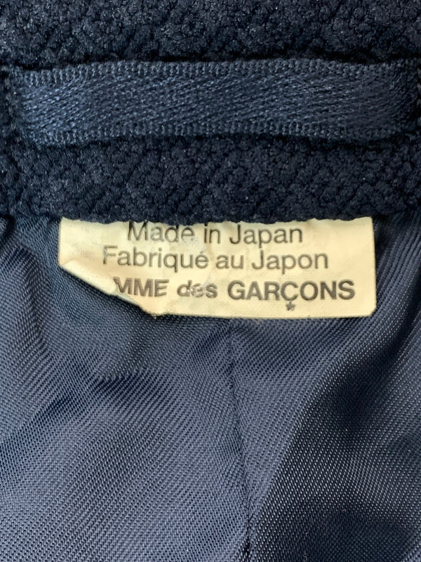 【中古品】【メンズ】 COMME DES GARCONS HOMME DEUX コム デ ギャルソン オム ドゥ セットアップ DJ-J026 テーラードジャケット メンズ シングル ノッチド 140-260818-em-46-min サイズ：XS カラー：ネイビー 万代Net店