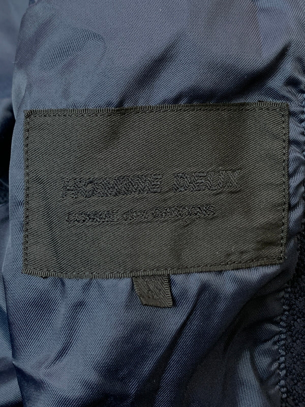 【中古品】【メンズ】 COMME DES GARCONS HOMME DEUX コム デ ギャルソン オム ドゥ セットアップ DJ-J026 テーラードジャケット メンズ シングル ノッチド 140-260818-em-46-min サイズ：XS カラー：ネイビー 万代Net店