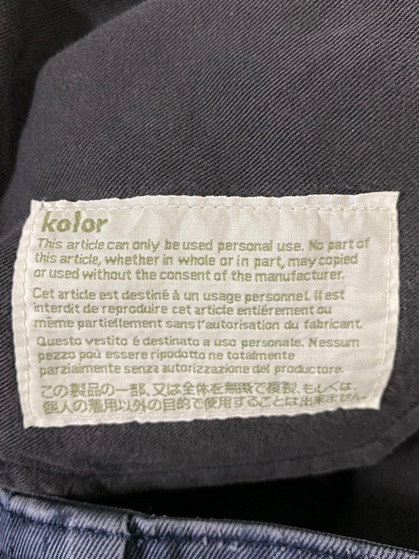 【中古品】【メンズ】 KOLOR カラー STRAIGHT PANT ストレート パンツ P06104 ボトムス 151-260822-hu-02-min サイズ：2 カラー：ネイビー 万代Net店