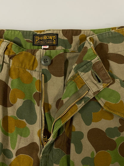 【中古品】【メンズ】 PHERROW'S フェローズ DPCU CAMO CROPED PANT カモ クロップド パンツ 18S-P6P-AC ボトムス ハーフパンツ 156-260821-hu-49-min サイズ：MD カラー：グリーン系（カモ） 万代Net店