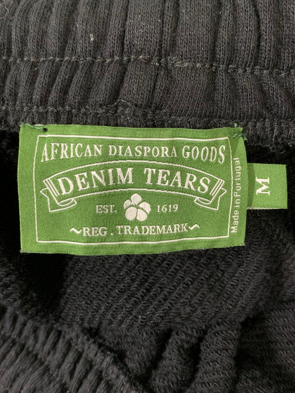 【中古品】【メンズ】 DENIM TEARS デニムティアーズ COTTON WREATH SWEAT SHORTS コットン リース スウェット ショーツ パンツ ボトムス 153-260821-yn-16-min サイズ：M カラー：ブラック 万代Net店