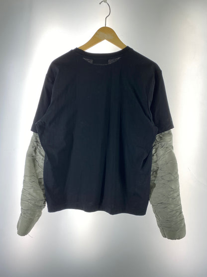 【中古品】【メンズ】 RYAW リャウ VEIN ARM TEE ヴェイン アーム ティー レイヤード 長袖 ロングスリーブ Tシャツ 140-260822-hu-40-min サイズ：M カラー：ブラック/グレー 万代Net店