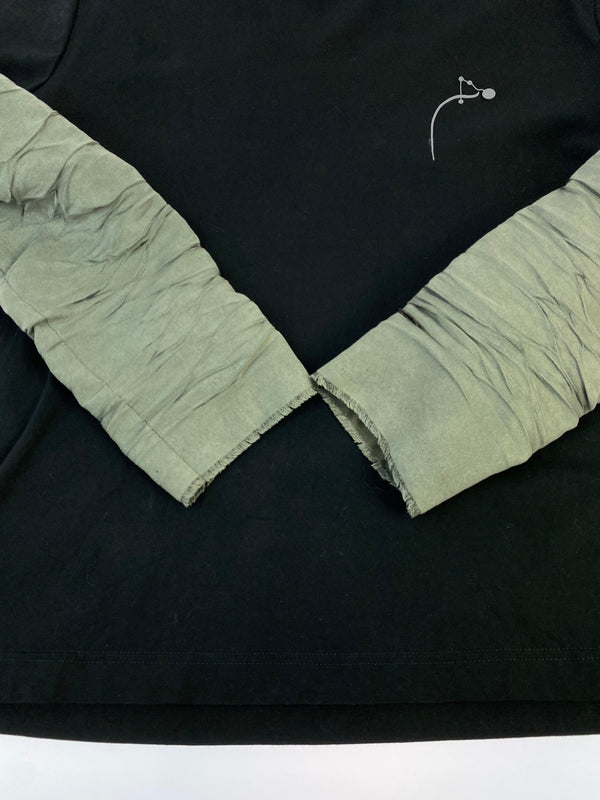 【中古品】【メンズ】 RYAW リャウ VEIN ARM TEE ヴェイン アーム ティー レイヤード 長袖 ロングスリーブ Tシャツ 140-260822-hu-40-min サイズ：M カラー：ブラック/グレー 万代Net店
