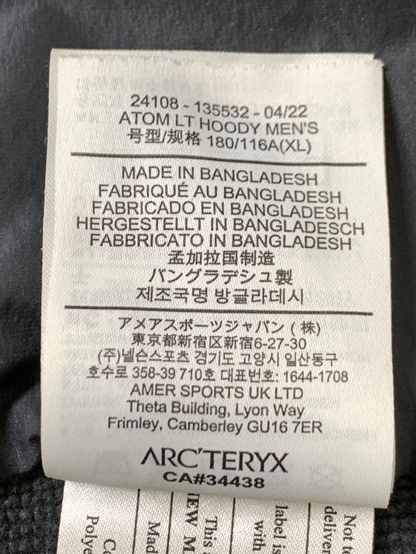 【中古品】【メンズ】 ARC'TERYX アークテリクス ATOM LT HOODY 24108-135532 アトム LT フーディ フード付きジャケット ジップアップ メンズ アウター 144-260818-em-23-min サイズ：XL カラー：グレー 万代Net店