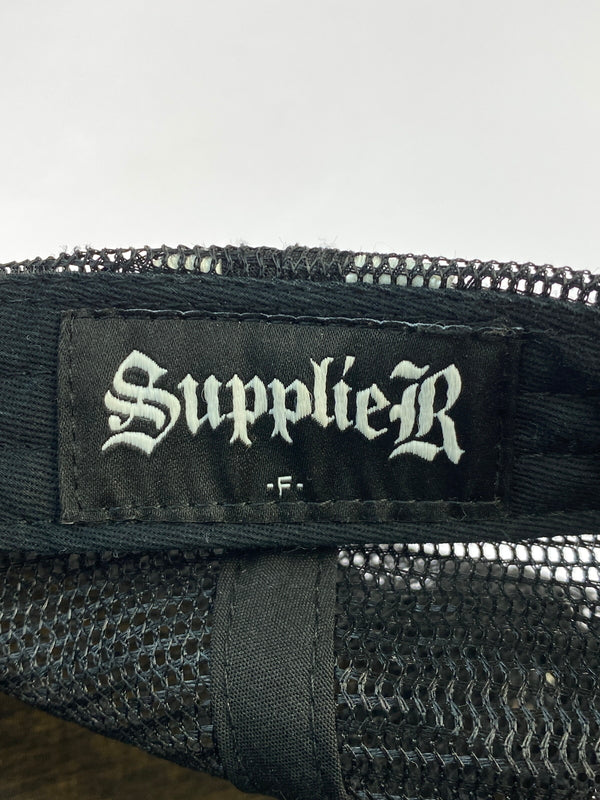 【中古品】【メンズ】 SUPPLIER サプライヤー MESH CAP メッシュ キャップ 帽子 185-260821-hu-20-min サイズ：F カラー：ブラック/ホワイト 万代Net店