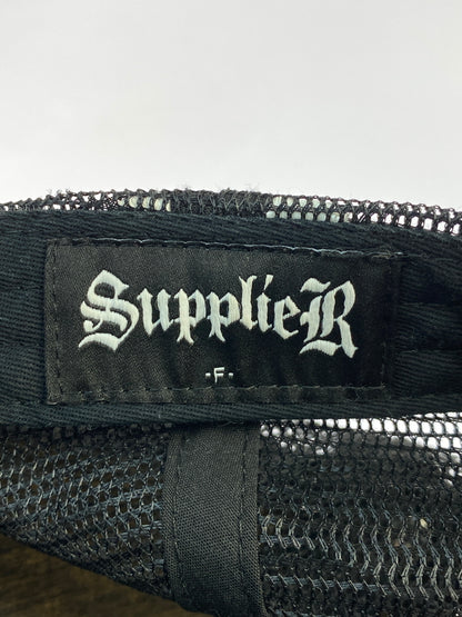 【中古品】【メンズ】 SUPPLIER サプライヤー MESH CAP メッシュ キャップ 帽子 185-260821-hu-20-min サイズ：F カラー：ブラック/ホワイト 万代Net店