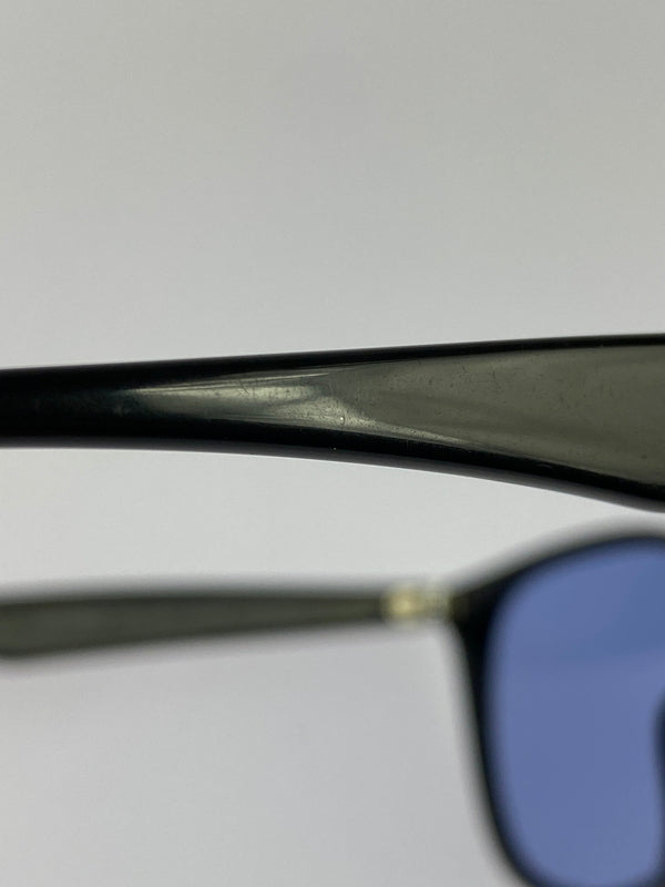 【中古品】【メンズ】 RAY-BAN レイバン WELLINGTON SUNGLASSES ウェリントン サングラス RB4258-F 52□20 150 アイウェア メガネ 眼鏡 203-260821-hu-13-min サイズ：52□20 150 カラー：ブラック/ブルー 万代Net店