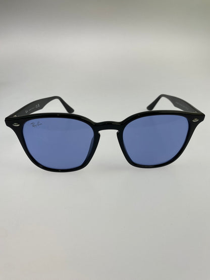 【中古品】【メンズ】 RAY-BAN レイバン WELLINGTON SUNGLASSES ウェリントン サングラス RB4258-F 52□20 150 アイウェア メガネ 眼鏡 203-260821-hu-13-min サイズ：52□20 150 カラー：ブラック/ブルー 万代Net店
