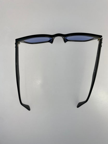 【中古品】【メンズ】 RAY-BAN レイバン WELLINGTON SUNGLASSES ウェリントン サングラス RB4258-F 52□20 150 アイウェア メガネ 眼鏡 203-260821-hu-13-min サイズ：52□20 150 カラー：ブラック/ブルー 万代Net店