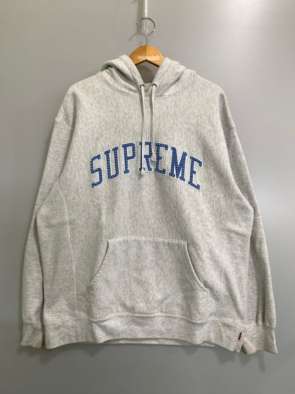 【中古品】【メンズ】 SUPREME シュプリーム STARS ARC HOODED SWEATSHIRT スターズ アーク フーデッド スウェットシャツ メンズ トップス パーカー 149-260818-em-28-min サイズ：L カラー：ライトグレー 万代Net店