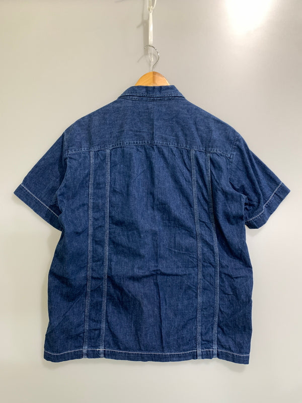 【中古品】【メンズ】 ORSLOW オアスロウ BEAMS別注 キューバシャツ ビームス別注 半袖シャツ デニム メンズ グアジャベーラ 140-260818-em-21-min サイズ：2 カラー：インディゴ 万代Net店