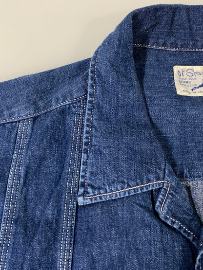 【中古品】【メンズ】 ORSLOW オアスロウ BEAMS別注 キューバシャツ ビームス別注 半袖シャツ デニム メンズ グアジャベーラ 140-260818-em-21-min サイズ：2 カラー：インディゴ 万代Net店