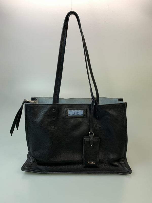 【現状渡し品】【レディース】 PRADA プラダ TOTE BAG 1BG122 エティケット トートバッグ カバン 180-260821-yn-03-min カラー：ブラック 万代Net店