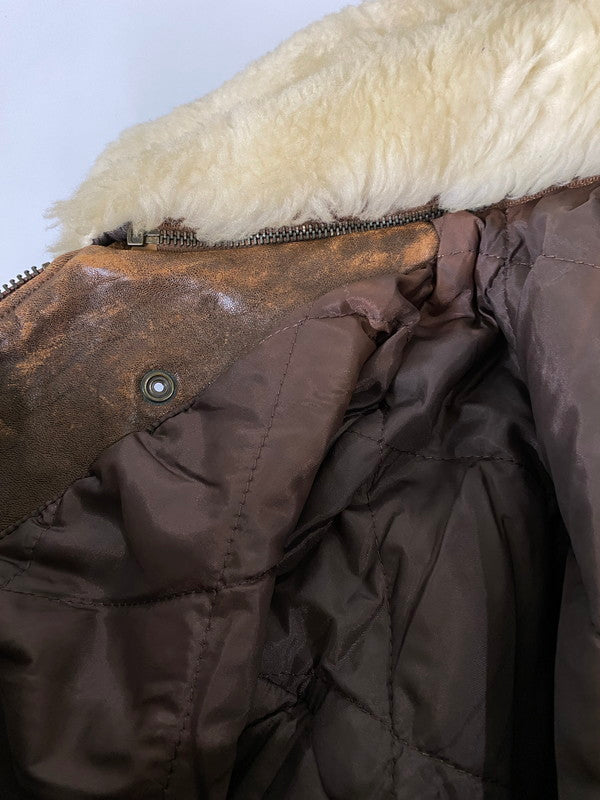 【中古品】【メンズ】 WESTOP ウエストップ G-1 FLIGHT JACKET フライトジャケット 上着 アウター 146-260821-hu-43-min サイズ：38 カラー：ブラウン 万代Net店