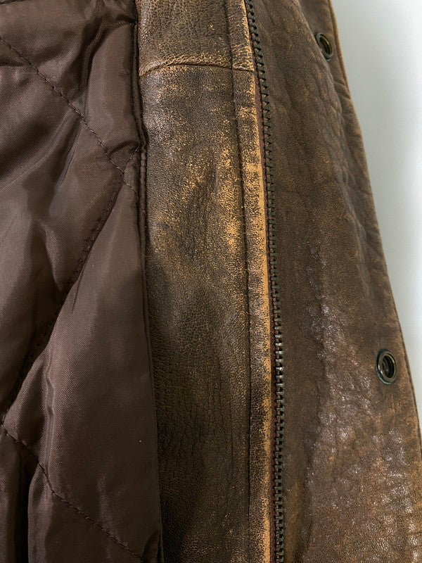 【中古品】【メンズ】 WESTOP ウエストップ G-1 FLIGHT JACKET フライトジャケット 上着 アウター 146-260821-hu-43-min サイズ：38 カラー：ブラウン 万代Net店