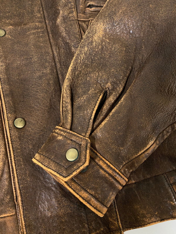 【中古品】【メンズ】 WESTOP ウエストップ G-1 FLIGHT JACKET フライトジャケット 上着 アウター 146-260821-hu-43-min サイズ：38 カラー：ブラウン 万代Net店