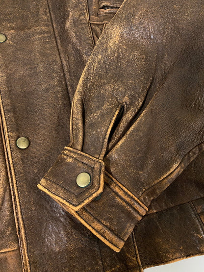 【中古品】【メンズ】 WESTOP ウエストップ G-1 FLIGHT JACKET フライトジャケット 上着 アウター 146-260821-hu-43-min サイズ：38 カラー：ブラウン 万代Net店