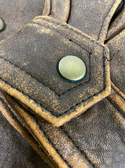 【中古品】【メンズ】 WESTOP ウエストップ G-1 FLIGHT JACKET フライトジャケット 上着 アウター 146-260821-hu-43-min サイズ：38 カラー：ブラウン 万代Net店