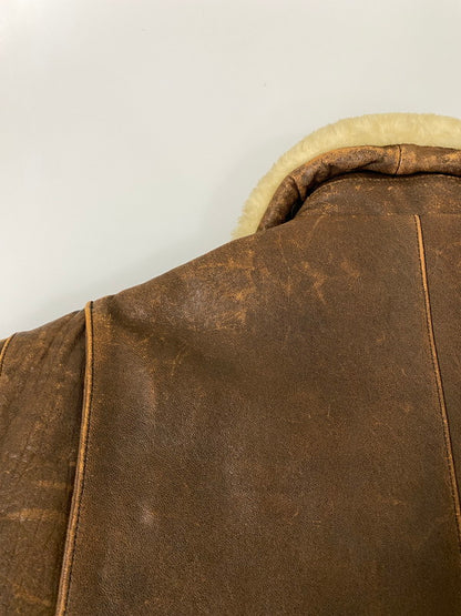 【中古品】【メンズ】 WESTOP ウエストップ G-1 FLIGHT JACKET フライトジャケット 上着 アウター 146-260821-hu-43-min サイズ：38 カラー：ブラウン 万代Net店