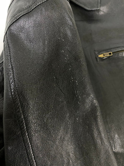 【中古品】【メンズ】 COAT COLLECTIBLES コート コレクティブルズ レザージャケット 上着 アウター 146-260821-hu-42-min サイズ：M カラー：ブラック 万代Net店