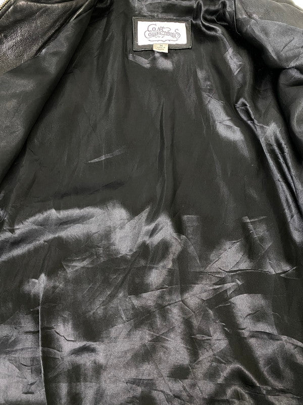 【中古品】【メンズ】 COAT COLLECTIBLES コート コレクティブルズ レザージャケット 上着 アウター 146-260821-hu-42-min サイズ：M カラー：ブラック 万代Net店