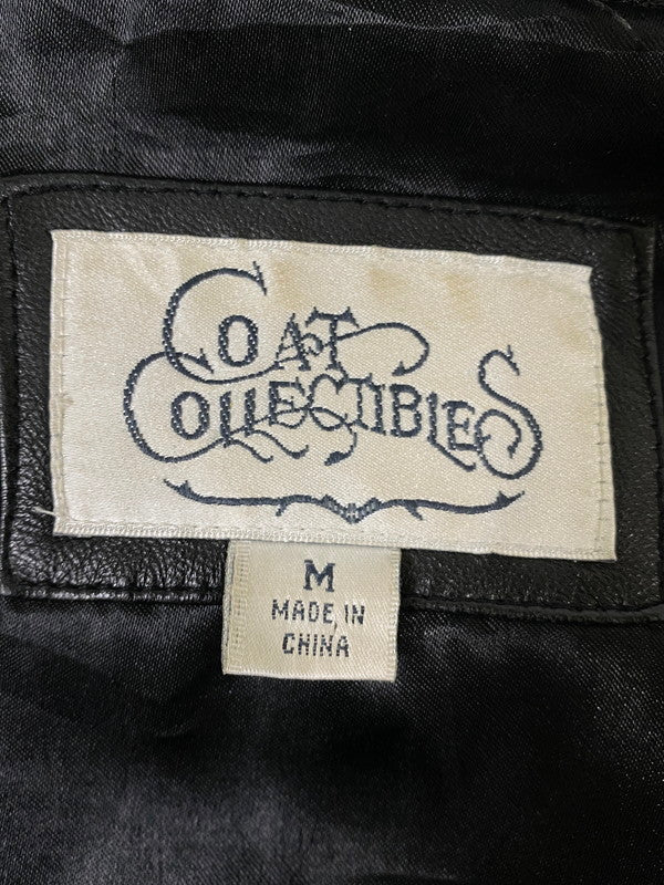 【中古品】【メンズ】 COAT COLLECTIBLES コート コレクティブルズ レザージャケット 上着 アウター 146-260821-hu-42-min サイズ：M カラー：ブラック 万代Net店