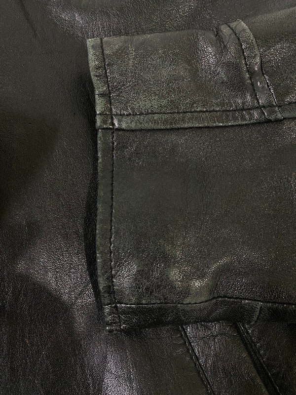 【中古品】【メンズ】 COAT COLLECTIBLES コート コレクティブルズ レザージャケット 上着 アウター 146-260821-hu-42-min サイズ：M カラー：ブラック 万代Net店