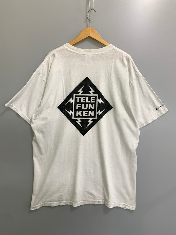 【現状渡し品】【メンズ】 TELEFUNKEN テレファンクン 90's S/S TEE 90年代 ショートスリーブ Tシャツ 半袖Tシャツ トップス 146-260821-yn-05-min サイズ：XL カラー：ホワイト 万代Net店