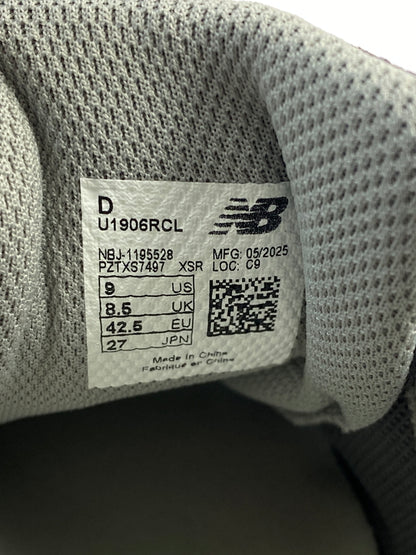 【中古美品】【メンズ】 NEW BALANCE ニューバランス U1906RCL ローカット スニーカー 靴 162-260819-jt-16-min サイズ：US 9 27.0cm カラー：グレー 万代Net店