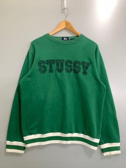 【中古品】【メンズ】 OLD STUSSY オールド ステューシー 90S BIG LOGO SWEATSHIRT 90年代 ビッグ ロゴ スウェットシャツ トレーナー メンズ 長袖 トップス 146-260820-em-13-min カラー：グリーン 万代Net店