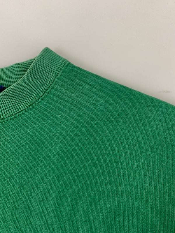 【中古品】【メンズ】 OLD STUSSY オールド ステューシー 90S BIG LOGO SWEATSHIRT 90年代 ビッグ ロゴ スウェットシャツ トレーナー メンズ 長袖 トップス 146-260820-em-13-min カラー：グリーン 万代Net店