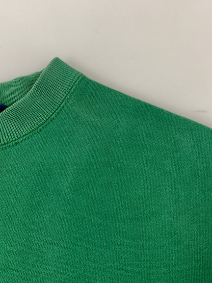 【中古品】【メンズ】 OLD STUSSY オールド ステューシー 90S BIG LOGO SWEATSHIRT 90年代 ビッグ ロゴ スウェットシャツ トレーナー メンズ 長袖 トップス 146-260820-em-13-min カラー：グリーン 万代Net店
