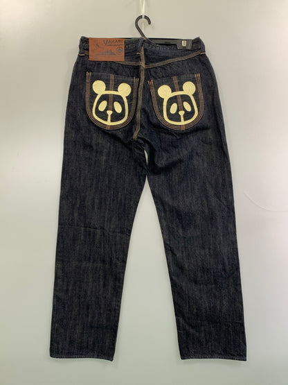 【中古品】【メンズ】 EVISU YAMAME エヴィス ヤマネ パンダロゴ DENIM PANT デニム パンツ ボトムス ジーパン 156-260822-hu-32-min サイズ：36×33 カラー：インディゴ 万代Net店