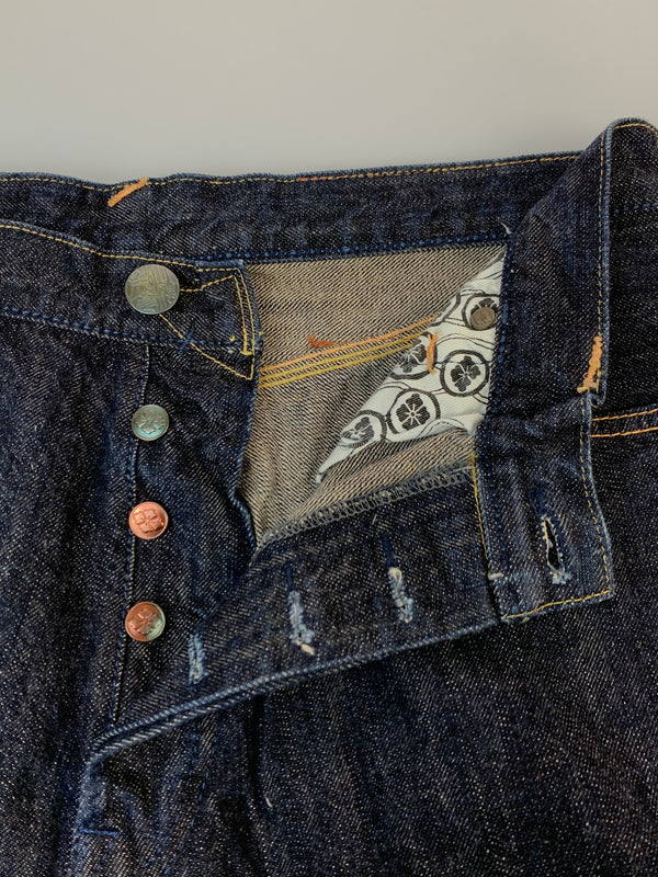 【中古品】【メンズ】 EVISU YAMAME エヴィス ヤマネ パンダロゴ DENIM PANT デニム パンツ ボトムス ジーパン 156-260822-hu-32-min サイズ：36×33 カラー：インディゴ 万代Net店