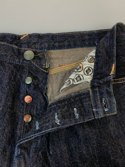 【中古品】【メンズ】 EVISU YAMAME エヴィス ヤマネ パンダロゴ DENIM PANT デニム パンツ ボトムス ジーパン 156-260822-hu-32-min サイズ：36×33 カラー：インディゴ 万代Net店