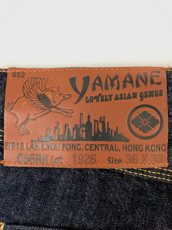 【中古品】【メンズ】 EVISU YAMAME エヴィス ヤマネ パンダロゴ DENIM PANT デニム パンツ ボトムス ジーパン 156-260822-hu-32-min サイズ：36×33 カラー：インディゴ 万代Net店
